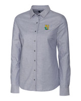 Xavier Gold Rush Cutter & Buck Stretch Oxford Womens Long Sleeve Dress Shirt CC_MANN_HG 