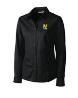 Xavier Gold Rush Cutter & Buck Epic Easy Care Fine Twill Womens Long Sleeve Dress Shirt BL_MANN_HG 