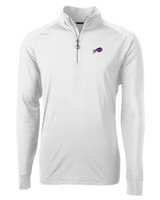 Buffalo Bills Cutter & Buck Adapt Eco Knit Stretch Recycled Mens Quarter Zip Pullover WH_MANN_HG 1