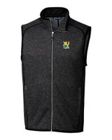 Xavier Gold Rush Cutter & Buck Mainsail Sweater-Knit Mens Big and Tall Full Zip Vest CCH_MANN_HG 