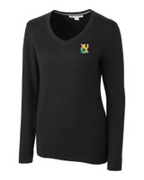 Xavier Gold Rush Cutter & Buck Lakemont Tri-Blend Womens V-Neck Pullover Sweater BL_MANN_HG 