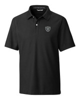 Las Vegas Raiders Cutter & Buck Big & Tall Breakthrough Polo Black Mannequin