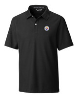 Pittsburgh Steelers Cutter & Buck Big & Tall Breakthrough Polo Black Mannequin