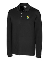 Xavier Gold Rush Cutter & Buck Advantage Eco Tri-Blend Pique Mens Big and Tall Long Sleeve Polo BL_MANN_HG 