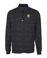 Xavier Gold Rush Cutter & Buck Traverse Stretch Eco Camo Print Quarter Zip Mens Pullover BL_MANN_HG 
