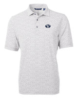 Brigham Young Cougars Cutter & Buck Virtue Eco Pique Botanical Print Recycled Mens Polo POL_MANN_HG 1