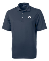Brigham Young Cougars Cutter & Buck Virtue Eco Pique Recycled Mens Big and Tall Polo NVBU_MANN_HG 1