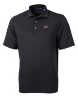 Miami Hurricanes Cutter & Buck Virtue Eco Pique Recycled Mens Big and Tall Polo BL_MANN_HG 1