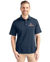 Gonzaga Bulldogs Cutter & Buck Virtue Eco Pique Recycled Mens Big and Tall Polo Navy Blue Front