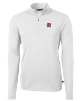 Maryland Terrapins Cutter & Buck Virtue Eco Pique Recycled Quarter Zip Mens Pullover WH_MANN_HG 1