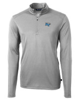 Middle Tennessee Blue Raiders Cutter & Buck Virtue Eco Pique Recycled Quarter Zip Mens Pullover POL_MANN_HG 1