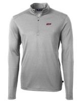 Eastern Kentucky Colonels Cutter & Buck Virtue Eco Pique Recycled Quarter Zip Mens Pullover POL_MANN_HG 1