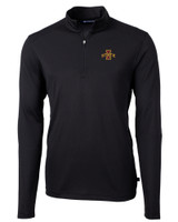Iowa State Cyclones Cutter & Buck Virtue Eco Pique Recycled Quarter Zip Mens Pullover BL_MANN_HG 1