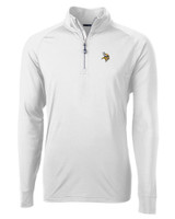 Minnesota Vikings Cutter & Buck Adapt Eco Knit Stretch Recycled Mens Quarter Zip Pullover WH_MANN_HG 1