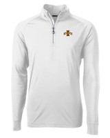 Iowa State Cyclones Cutter & Buck Adapt Eco Knit Stretch Recycled Mens Quarter Zip Pullover WH_MANN_HG 1