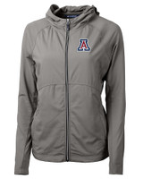 Arizona Wildcats Cutter & Buck Adapt Eco Knit Hybrid Recycled Womens Full Zip Jacket EG_MANN_HG 