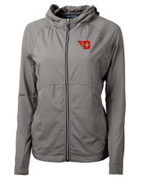 Dayton Flyers Cutter & Buck Adapt Eco Knit Hybrid Recycled Womens Full Zip Jacket EG_MANN_HG 