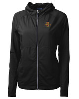 Iowa State Cyclones Cutter & Buck Adapt Eco Knit Hybrid Recycled Womens Full Zip Jacket BL_MANN_HG 1