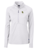 Baylor Bears Cutter & Buck Adapt Eco Knit Stretch Recycled Womens Half Zip Pullover WH_MANN_HG 1