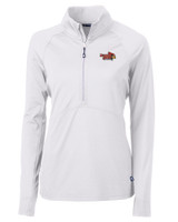 Illinois State Redbirds Cutter & Buck Adapt Eco Knit Stretch Recycled Womens Half Zip Pullover WH_MANN_HG 1