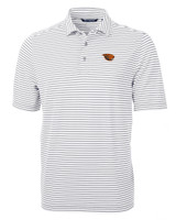 Oregon State Beavers Cutter & Buck Virtue Eco Pique Stripe Recycled Mens Polo POL_MANN_HG 1