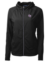 Stephen F Austin Lumberjacks Cutter & Buck Adapt Eco Knit Hybrid Recycled Womens Full Zip Jacket BL_MANN_HG 