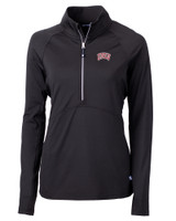 UNLV Rebels Cutter & Buck Adapt Eco Knit Stretch Recycled Womens Half Zip Pullover BL_MANN_HG 1