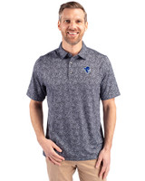 Seton Hall Pirates Cutter & Buck Pike Constellation Print Stretch Mens Polo Black Front