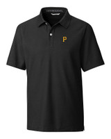 Pittsburgh Pirates Cutter & Buck Breakthrough Mens Polo Black Mannequin