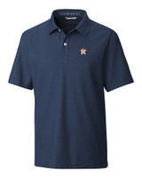 Houston Astros Cutter & Buck Breakthrough Mens Polo Liberty Navy Mannequin