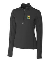 Xavier Gold Rush Cutter & Buck Traverse Stretch Eco Quarter Zip Womens Pullover BL_MANN_HG 