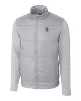 Stanford Cardinal - Cutter & Buck Stealth Hybrid Quilted Mens Full Zip Windbreaker Jacket POL_MANN_HG 1