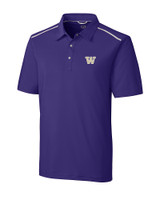 Washington Huskies Cutter & Buck Mens Fusion Polo College Purple Mannequin