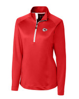 Kansas City Chiefs CBUK Womens Jackson Half Zip Overknit RD_MANN_HG 1