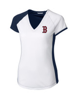 Boston Red Sox CBUK Womens Short-Sleeve Presley V Neck NA_MANN_HG 1