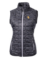 Baylor Bears Cutter & Buck Rainier PrimaLoft® Womens Eco Insulated Full Zip Printed Puffer Vest BL_MANN_HG 1