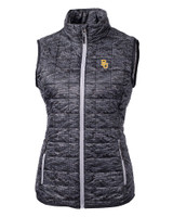 Baylor Bears Cutter & Buck Rainier PrimaLoft® Womens Eco Insulated Full Zip Printed Puffer Vest BL_MANN_HG 