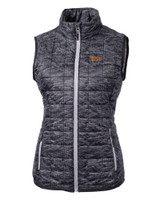 Arizona State Sun Devils Cutter & Buck Rainier PrimaLoft® Womens Eco Insulated Full Zip Printed Puffer Vest BL_MANN_HG 1