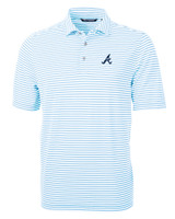 Atlanta Braves Cutter & Buck Virtue Eco Pique Stripe Recycled Mens Big and Tall Polo ALS_MANN_HG 1