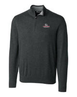 Gonzaga Bulldogs Cutter & Buck Lakemont Tri-Blend Mens Big and Tall Quarter Zip Pullover Sweater CCH_MANN_HG 1