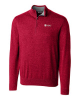 Fairleigh Dickinson Knights Cutter & Buck Lakemont Tri-Blend Mens Quarter Zip Pullover Sweater CDR_MANN_HG 