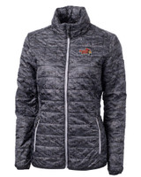 Illinois State Redbirds Cutter & Buck Rainier PrimaLoft® Womens Eco Insulated Full Zip Printed Puffer Jacket BL_MANN_HG 1