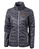 Iowa State Cyclones Cutter & Buck Rainier PrimaLoft® Womens Eco Insulated Full Zip Printed Puffer Jacket BL_MANN_HG 1