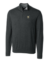 Navy Midshipmen Cutter & Buck Lakemont Tri-Blend Mens Big and Tall Quarter Zip Pullover Sweater CCH_MANN_HG 