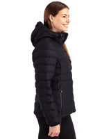 Florida State Seminoles Cutter & Buck Mission Ridge Repreve® Recycled Insulated Puffer Womens Full Zip Jacket Black Side