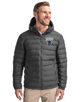 Howard Bison Cutter & Buck Mission Ridge Repreve® Eco Insulated Mens Puffer Jacket Elemental Grey Front