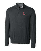 Ole Miss Rebels Cutter & Buck Lakemont Tri-Blend Mens Quarter Zip Pullover Sweater CCH_MANN_HG 