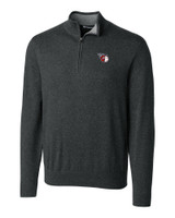 Cleveland Guardians Cutter & Buck Lakemont Tri-Blend Mens Big and Tall Quarter Zip Pullover Sweater CCH_MANN_HG 1