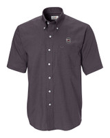 South Carolina Gamecocks Cutter & Buck Epic Easy Care Nailshead Mens Short Sleeve Dress Shirt Black Mannequin