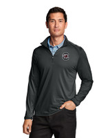 South Carolina Gamecocks Cutter & Buck Williams Half Zip Black Front